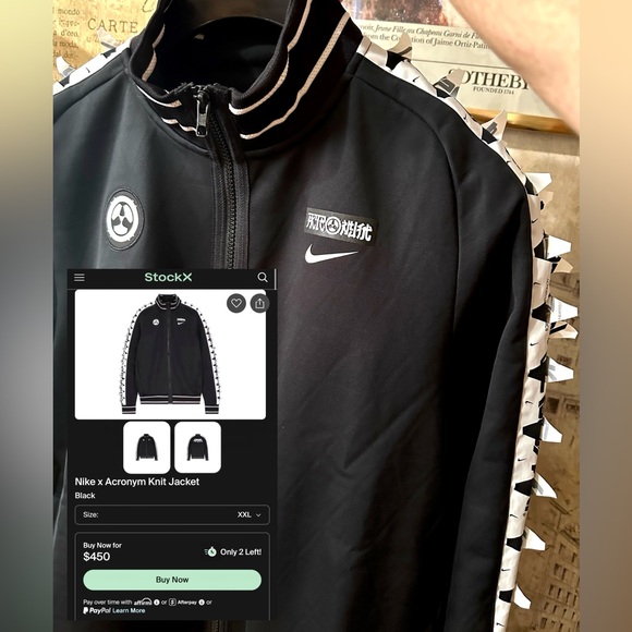 Nike x ACRONYM Therma Fit Knit Jacket 'Black/White'